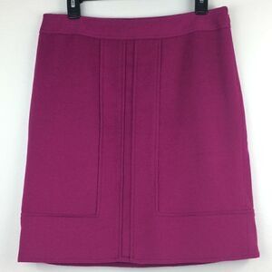 Ann Taylor Magenta Pink Wool Pencil Skirt